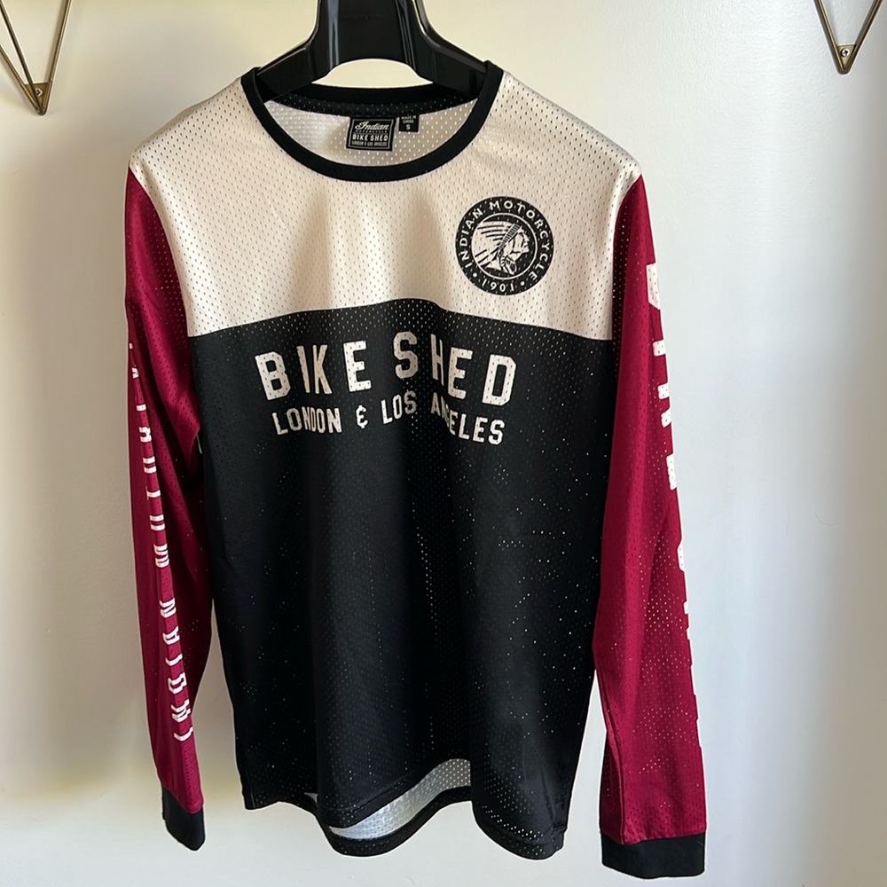 Indian Motorcycle x Bike Shed Moto Motocross collab jersey. Size S